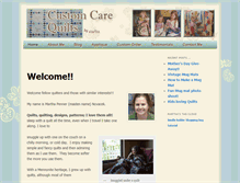 Tablet Screenshot of customcarequilts.com